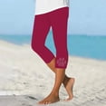 thumbnail image 1 of TYGHBN Lightweight Casual Capris for Everyday Wear and Use for Summer Comfortable Fit Versatile Styling with T Shirts and Tanks Easy To Clean Durable Design Work from Home Clothes Women plus Workout, 1 of 3