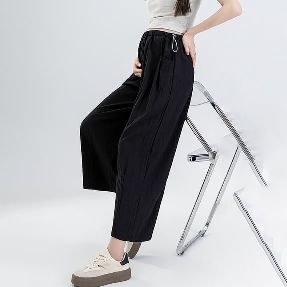 TYGHBN Maternity Pants for Women Stretchy Waistband Loose Fit Pregnancy Comfortable Casual Pants Breathable Soft Fabric for Everyday Wear and Home Relaxation Maternity Outfit Cute Maternity Clothes