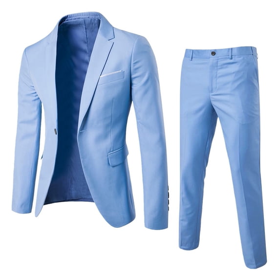 TYGHBN Men for Men Slim Fit Extra Slim Fit Suit Men’s Suit Slim 2 Piece Suit Business Wedding Party Jacket Vest & Pants Coat