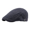 thumbnail image 1 of TYGHBN Men's New Fall and Winter Tongue Cap British Retro Painter Cap Casual Forward Cap Front and Back Can Be with Corduroy Fabric Couple Cap 1940s Womens Hat for Men and Women Caps Women Bray Hat, 1 of 5