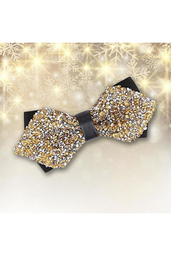 Men's New Year's Eve Party Suit Rhinestone Bow Tie Wedding Groomsmen Formal Bow Tie 4 Zip Ties 1000 Calculator Ti-30 Rubber Hair Ties Bag Ties for Food Easter Ties for Boys Coil Hair Ties for