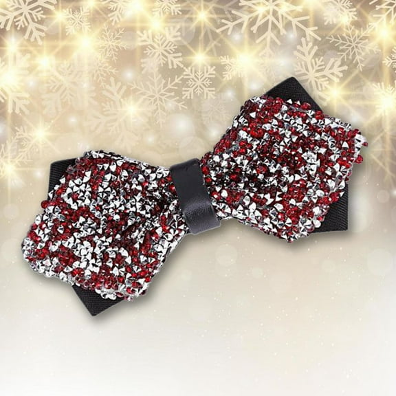 TYGHBN Men's New Year's Eve Party Suit Rhinestone Bow Tie Wedding Groomsmen Formal Bow Tie 4 Zip Ties 1000 Calculator Ti-30 Rubber Hair Ties Bag Ties for Food Easter Ties for Boys Coil Hair Ties for