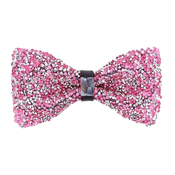 TYGHBN Men's New Year's Eve Party Suit Rhinestone Bow Tie Wedding Groomsmen Formal Bow Tie Zip Ties Management Plaid Bow Ties for Men Christmas Ties for Dogs Garden Ties for Climbing Mens Ties Pack