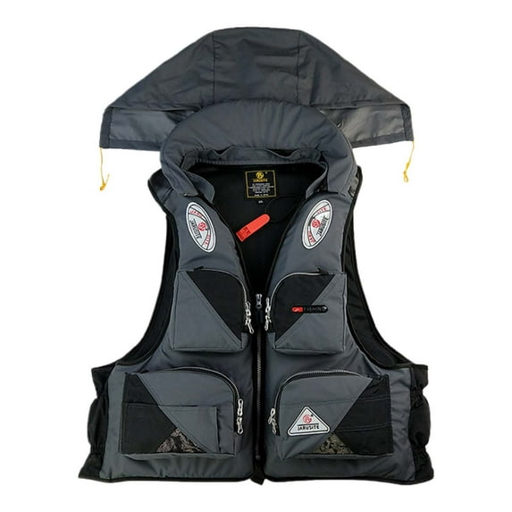 TYGHBN Men's and Women's Sea Fishing Life Jacket Pocket Function Detachable Surf Swimming Rock Fishing Buoyancy Vest Vest plus Size Bathing Suits for Women with Skirt plus Size Swimwear for Women Two