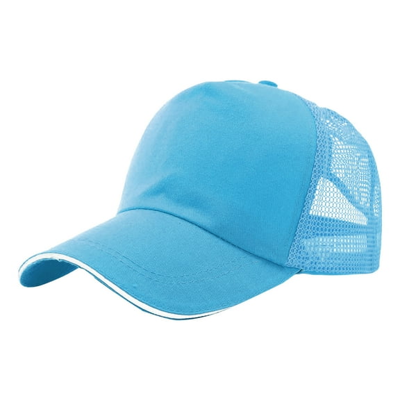 TYGHBN Men's and Women's Summer Back Net Hat Fashion Casual Sunscreen Baseball Cap Umbrella Base for Umbrella Visor Hats Women Running No Headache Visor Running Visors for Women Womens Headband Visor