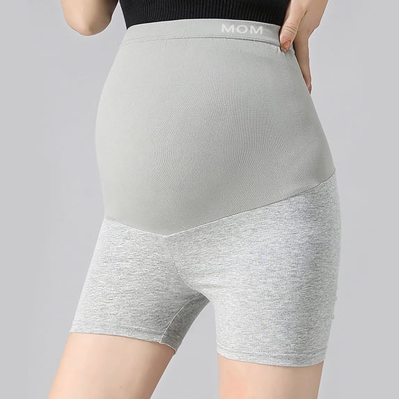 TYGHBN New Breathable Shorts High Waisted Maternity Support Pants Maternity Business Leggings Pregnancy Clothes for Women Summer Opaque Maternity Leggings Maternity Fashions Large Maternity Legging