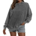 thumbnail image 1 of TYGHBN Oversized Vintage Hoodie for Women Loose Fit Baggy Hooded Sweatshirt Trendy Basic Wash Pullover Top Winged Sweater Women Comfy Sweatsuits Women Colla Sweatshirt Women Outfits Older Women Lace, 1 of 5