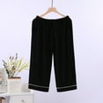 thumbnail image 1 of TYGHBN Pants Lightweight Soft Pajama Pants Loose Sleep Bottoms Drawstring Sleepwear Wear with Pockets Cargo Pants for Women Wide Leg Cropped Pants for Women Casual Casual Pants for Women plus Size, 1 of 5