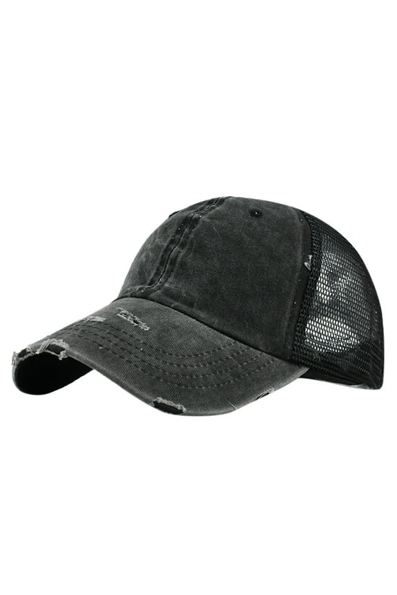 Ponytail Messy Buns Trucker Plain Baseball Visor Cap Unisex Hat Sweat Baseball Cap Baseball Caps Bulk Ladies Caps and Hats Hat for Running Snap Back Hats for Men Universal Athletic Cheer