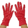 thumbnail image 1 of TYGHBN Sequin Glove Bling Performance Glove for 80s Or 90s Dress Up & Rave Party Gloves Mittens Women Cold Weather Women Mittens Gloves Mittens Toddler Gloves Mittens Men Mittens for Women Cold, 1 of 3