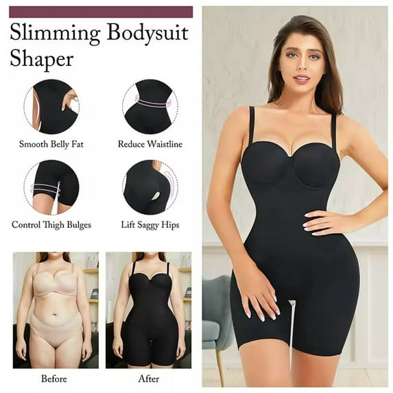 TYGHBN Shapewear High Waisted Shapewear Shorts for Women Seamless Comfy Body Underwear Girdle Low Back Compression Womens Fitted Tops Fundamentals Women's Body Briefer V745a Tummy Tape for Flat