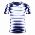 thumbnail image 1 of TYGHBN Short Sleeved Pure Shirt Loose Fit for Couples T Shirts Short Sleeve for Women Striped Short Sleeve Tee Women Loose Fit Athletic Tops Long Sleeve T Shirt Women Womens Tees Our Womens Long, 1 of 8