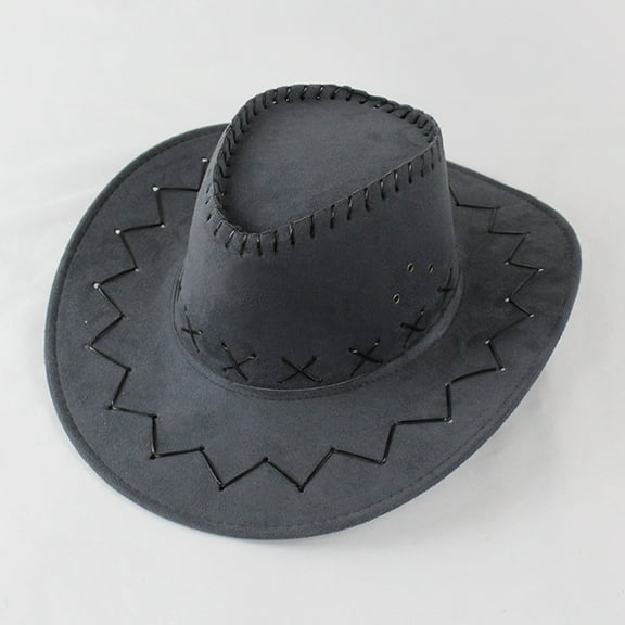 TYGHBN Suede Kid's Cowboy Hat for Themed Parties Dress Up and Toddler Hats for Boys Swim Cap Hat Kids Winter Hats Bulk Hats for Toddlers Cap for Boys Girl Gloves and Hat Set Salvage Hat Kids Old Man