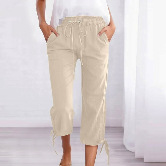TYGHBN Summer Casual Trendy Tie Up Tops for Everyday Wear Versatile and Stylish Design for All Occasions Pant Romper for Women Casual Casual Pants Women Pockets Dress Pants for Women Business Casual