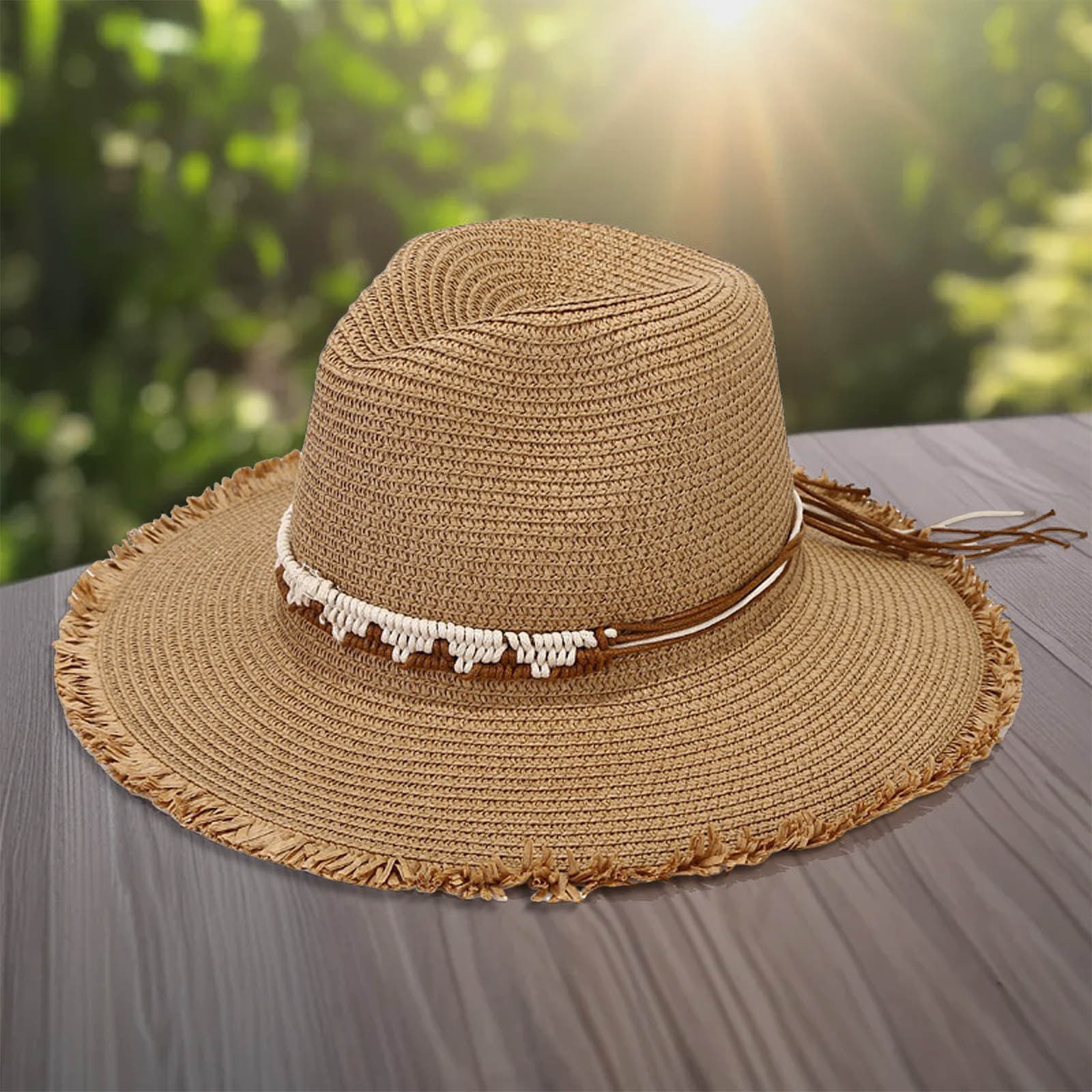 TYGHBN Summer Holiday Sun Hat Panama Style Outdoor Outing Shade Bowler ...