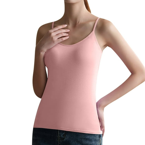 TYGHBN Summer Solid Color Women's Vest Suspender and Exquisite Design 4x under Shirt Active Yoga Tops for Women 1x Top Padded Shirt Junior Top Womens T Shirts Sports Top Women Asymmetric Tunic 3x Top