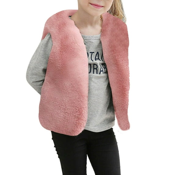 TYGHBN Toddler Girls Jacket Fall Fashionable Winter Toddler Kids Jackets Warm Hooded Woolen Vest Jacket Coats 5t Girl Winter Coat Metallic Jacket 5t Coat Girls Girls Winter Coats Toddler Girl Coat