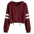 thumbnail image 1 of TYGHBN Tops Pullover Long Solid Womens Hoodie Casual Blouse Sleeve Sweatshirt Hooded Women's Blouse Hooded Zip up Sweatshirt Women Fall Top Light Sleeve Zip up Dress Women's Small Hooded Sweatshirt, 1 of 5