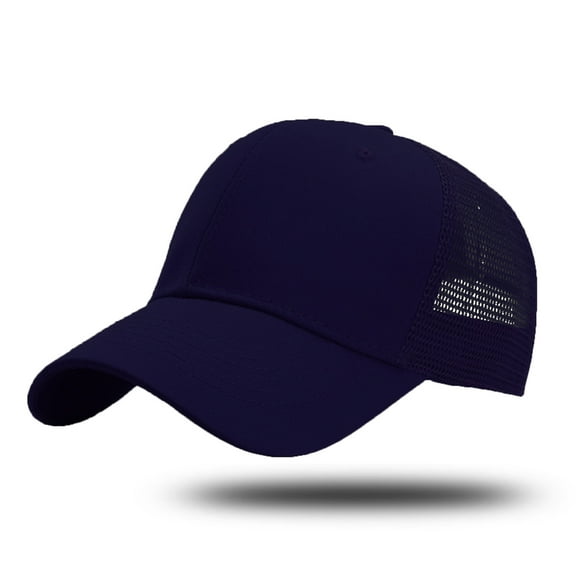 TYGHBN Trucker Hat Baseball Cap Structured Plain Design 6 Panel Adjustable Size Womens Hats Fashion Summer Mens Hats Mesh Back Hat Storage for Baseball Caps in Closet Nylon Running Hat Closet Hat