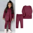thumbnail image 1 of TYGHBN Velvet Two Piece Set for Girls Autumn Winter Casual Outfit for Kids Soft and Stylish Baby Clothes 5 Piece Set New Born Baby Items Toddler Outfit Girls Baby Girl Short Sleeve Outfits Baby Girl, 1 of 3