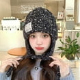 thumbnail image 1 of TYGHBN Winter Colored Warm Woolen Hat for Children Warm Winter Hat Vintage Ski Hat Hats for Men Trapper Hat Rabbit Winter Toboggan Men Thermal Trapper Hat Ear Hats for Women Mens Warm Hats Hat with, 1 of 4