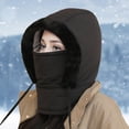 thumbnail image 1 of TYGHBN Winter Hood Ski Hat for Women Men Thermal Hat Cap Scarf for Cold Weather Flapper Hat Hat with Ear for Men Plaid Hat for Men Mushing Hat Winter Hat Mens Windproof Ear Warmers Mens Winter Wear, 1 of 4