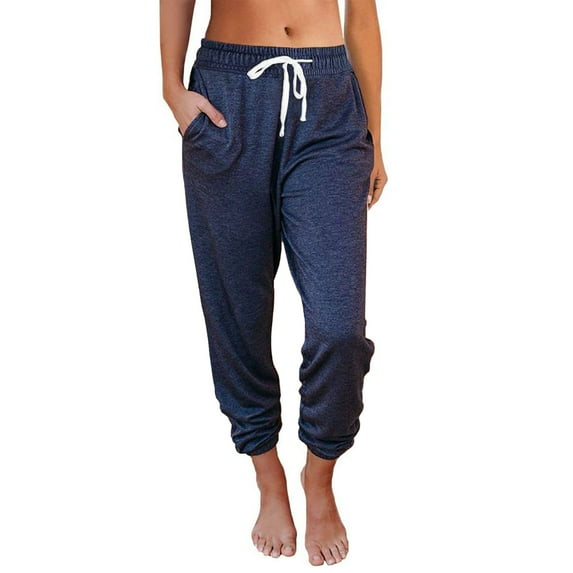 TYGHBN Women Baggy Sweatpants Casual Pants Sports Closed Waist Lace Up Elastic Waist Small Foot Pants Sweatpants plus Size Women Pants Casual Casual Pants for Women for Work Very Soft Dress Pants for