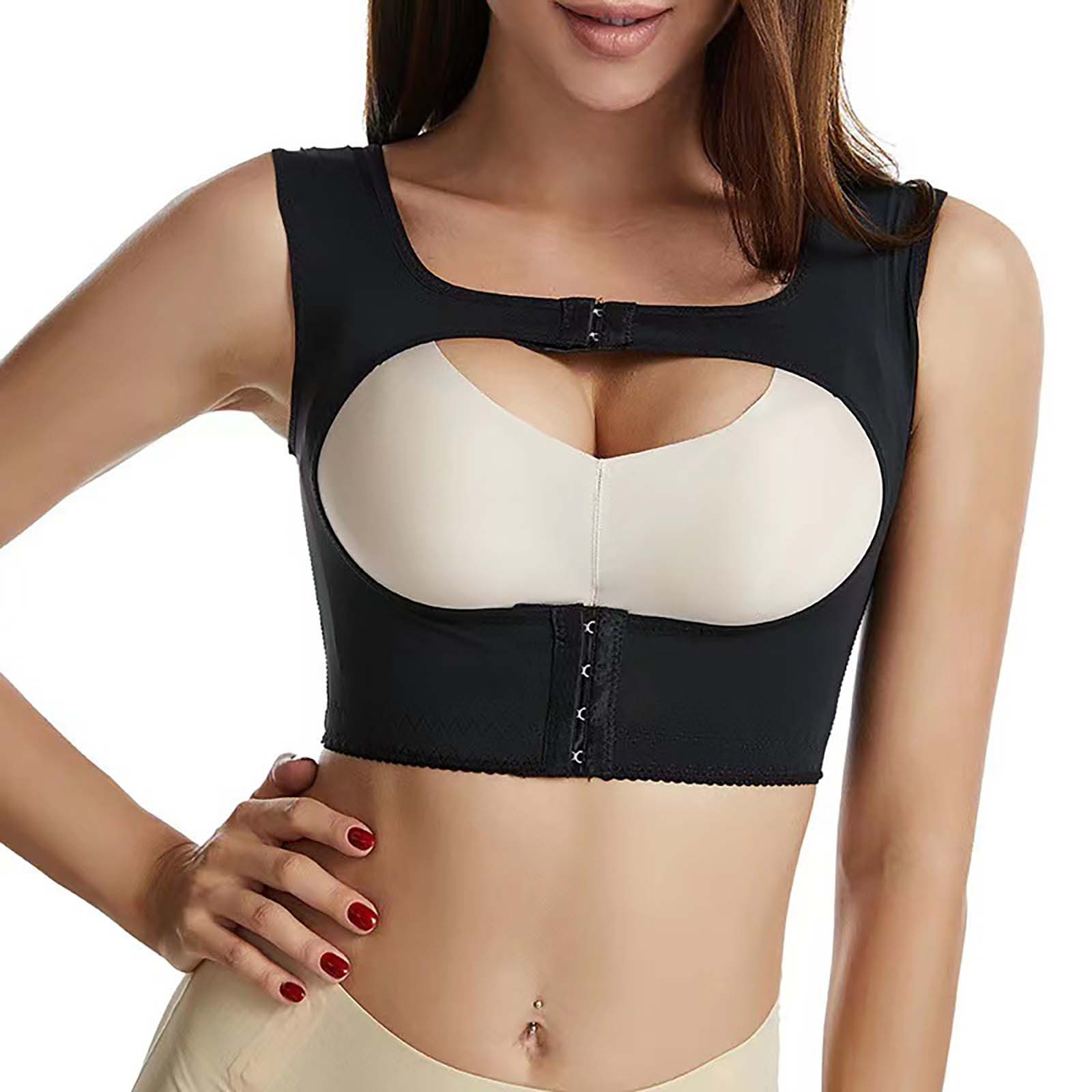 Corset Dorsal En X Pour Femme - Soutien Posture Poitrine Et Dos, Avec Boucles Avant | Nylon/Élasthanne