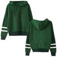 thumbnail image 1 of TYGHBN Women Casual Solid Casual Hoodie Sweatshirt Long Sleeve Loose Top Womens Comfy Hoodies Womens Pullover Sweatshirt Women's Sweatshirts Womens Button down Hoodie Pocket Tan Sweatshirt Women, 1 of 4