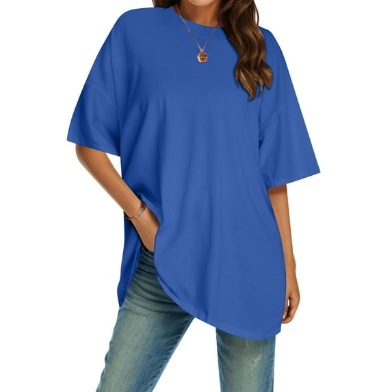 TYGHBN Women Crew Neck Fitted Shirt Basic Tops Short Sleeves Summer T Shirt Tops Classic T Shirt Tee Blank Women Shirt Packs for Women Striped Short Sleeve Tee Pack Women Athletic Shirt Womens Summer