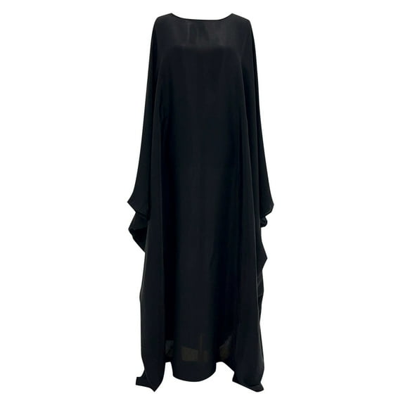 TYGHBN Women Dubai Spring Summer Gathering Party Glitter Cloth Round Neck Belt Dress Robe Dress for Women plus under Scarf Hijab Nigerian Dress Matching for Couples Praying Clothes for Women Clothes