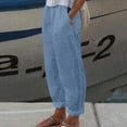 thumbnail image 1 of TYGHBN Women High Waisted Wide Leg Pants Fashion Drawstring Elastic Trousers Comfy Straight Leg Long Pants with Pockets Ladies Athletic Pants Wide Leg Casual Pants for Women Womens Business Casual, 1 of 6