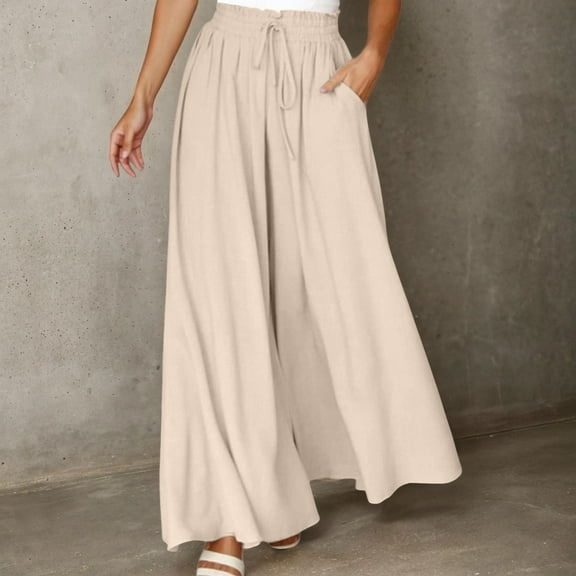 TYGHBN Women Wide Leg Pants High Waisted Yoga Pants Hippie Pants Boho Beach Plus Size Palazzo Pants Casual Pants Women Petite Short Pants Women Casual plus Size Sweat Pants Beach Pants for Juniors