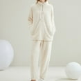 thumbnail image 1 of TYGHBN Women's Autumn and Winter Flannel Pajamas Pajama Suit Cardigan Hummingbird Pajamas for Women Womens Fuzzy Pajama Set Pajama Grams Pajamas Pajamas for Women Pants Set Matching Family Pajamas, 1 of 4