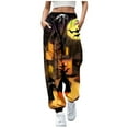 thumbnail image 1 of TYGHBN Women's Casual Drawstring Loose Fit Jogger Pants with Floral Print Comfortable Sport Sweatpants for Everyday Wear Womens Casual Pants plus Business Casual Pants Women Pant for Women Casual, 1 of 3