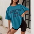 thumbnail image 1 of TYGHBN Women's Casual Printed Round Neck Short Sleeved Loose T Shirt Athletic Tops for Women Short Sleeve Long Sleeves T Shirts for Women Ladies Long Sleeve T Shirt Womens Tops Tee Shirts Women Long, 1 of 3