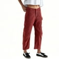 thumbnail image 1 of TYGHBN Women's Corduroy Solid Color Fashionable High Waist Button Pocket Straight Tube Workwear Casual Pants Women Cargo Pants with Pockets Pleated Pants for Women Business Casual Short Pants for, 1 of 8