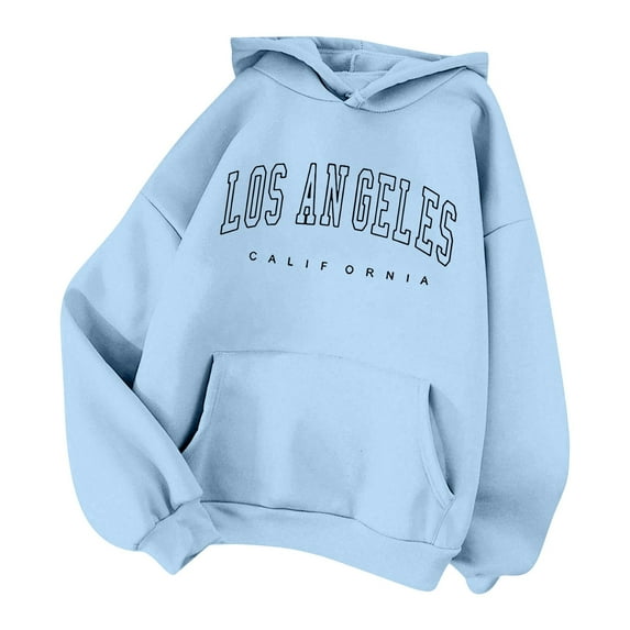 TYGHBN Women's Fall/Winter Fashion Hoodie Athletic Sweatshirt with Letter Print for Style & Comfort Sweatshirt Zipper Hoodie Women Womens over Sized Hoodie Athletic Womens Sweatshirt Top with Pocket
