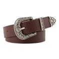 thumbnail image 1 of TYGHBN Women's Fashion Belt Casual Retro Belt Decorative Jeans Belt Mens Leather Belt Automatic Belt Men Mens Fancy Belts Mens Full Grain Leather Belt Zip Belt Men's Western Belt Buckles for Men, 1 of 3