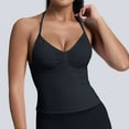 thumbnail image 1 of TYGHBN Women's High Elastic Nylon Seamless Sports Vest Top with Chest Cushion Beauty Back Fitness Sports Yoga Vest Compression Shirt Womens Rayon Tops Women Fashion Tops Crop Workout Tee Baggy Tops, 1 of 4