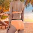 thumbnail image 1 of TYGHBN Women's High Waist V Neck Bikini Set for Beach Vacation plus Size Strapless Swimsuits for Women plus Size Bathing Suits Women with Underwire Size 24 Bathing Suit for Women plus Size Suits up, 1 of 6