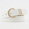 thumbnail image 1 of TYGHBN Women's Leather Belts for Jeans Dresses Fashion Gold Buckle Ladies Belt Casual Belt Belt Heavy Duty Leather Pants Belt Belt for Men Dress Mens Slide Belts Large Leather Belt It Republican Belt, 1 of 2