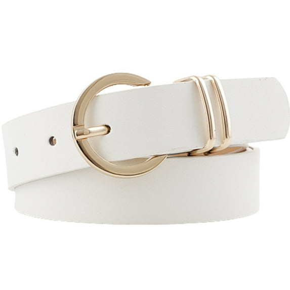 TYGHBN Women's Leather Belts for Jeans Dresses Fashion Gold Buckle Ladies Belt Leather Belt Buckle Stin Leather Belt Adjustable Dress Belts for Men Wide Leather Unusual Men's Belts Spotting Belt