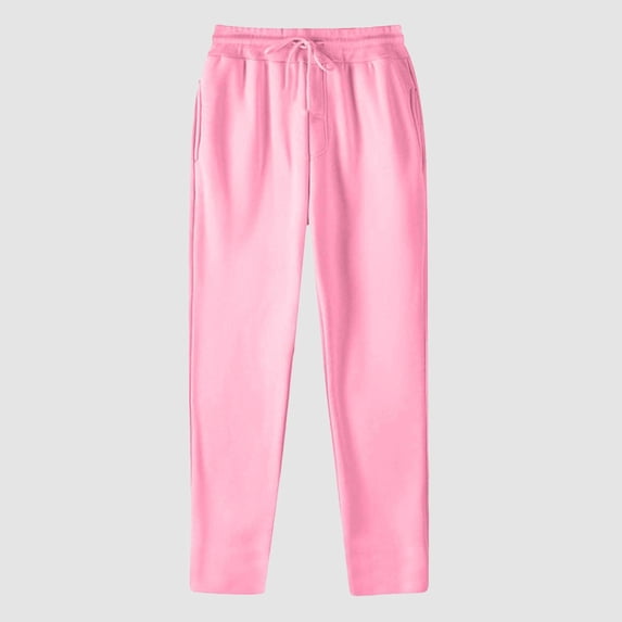 TYGHBN Women’s Lined Sweatpants Wide Straight Leg Pants Bottom Sweatpants Joggers Pants Workout High Waisted Pants with Pockets plus Size Stretch Pants for Women Work Casual Womens Medium on Casual