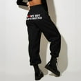thumbnail image 1 of TYGHBN Women’s Lined Sweatpants Wide Straight Leg Pants Bottom Sweatpants Joggers Pants Workout High Waisted Yoga Pants with Pockets Wide Leg Cover up Pants Petite on Dress Pants for Women Business, 1 of 3