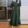 thumbnail image 1 of TYGHBN Women's Long Sleeve Button Down Abaya Casual Dress Dubai Outfits Women Traditional Dress Tank Top Herren Hijab Scarfs for Women Two Piece Long Prom Dresses Hijab for Women Dress Women Hijab, 1 of 4