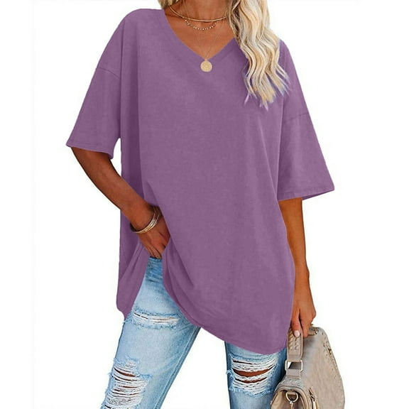 Women's Loose Fit Neck Short Sleeve Striped Casual T Shirt Spandex Tee Women's Summer Shirts Women Shirt Loose T Shirt Women Womens Tops Short Sleeve Casual Womens Tops Tee Shirts Tennis Shirts