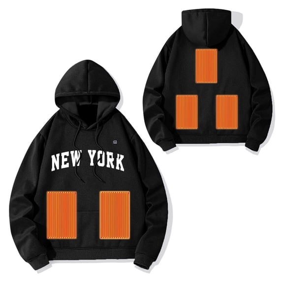 TYGHBN Women's Men's Hooded Pullover Winter Heated Pullover with Hood Unisex Hoody Heated Hoodie with 5 Heating Outdoor Heating Jacket Heating Vest Warming Sweatshirt Hoodies Women Womens Zip up