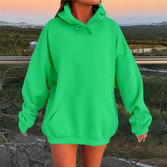 TYGHBN Women's Oversized Hooded Sweatshirt: Cozy Loose Fit Solid Color Drop Shoulder Design for Casual Comfort and Style Behemoth Zip Hoodie Long Zip Hoodie Long Jacket plus Size Jacket Winter Zip up