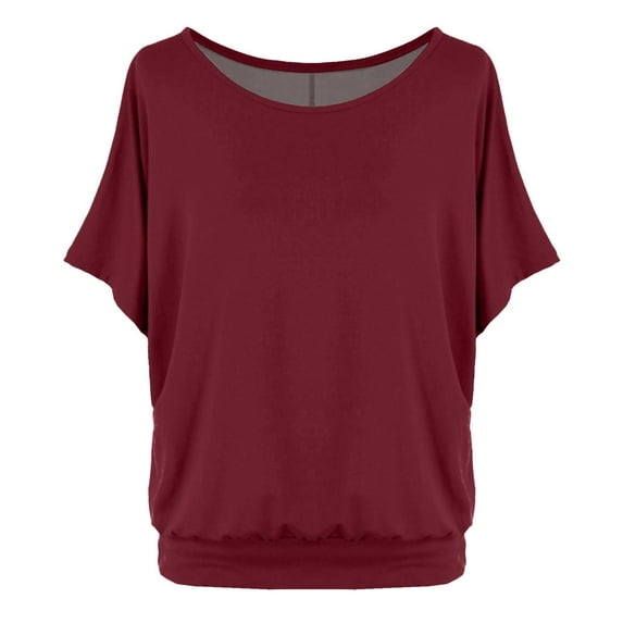 TYGHBN Women's Oversized T-Shirt with Batwing Sleeves Short Sleeve Tops Womens Shirts Long Sleeve Womens Loose Athletic Tees Long Sleeve The Shirt Tall Long Sleeve Shirts for Women Long Sleeve Shirt